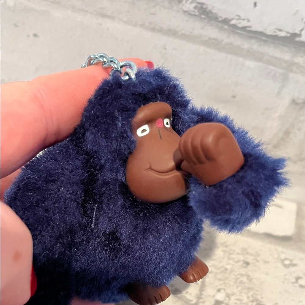 Kipling Plush blue Gorilla Keychain Toy came with purse charm monkey - Picture 6 of 6